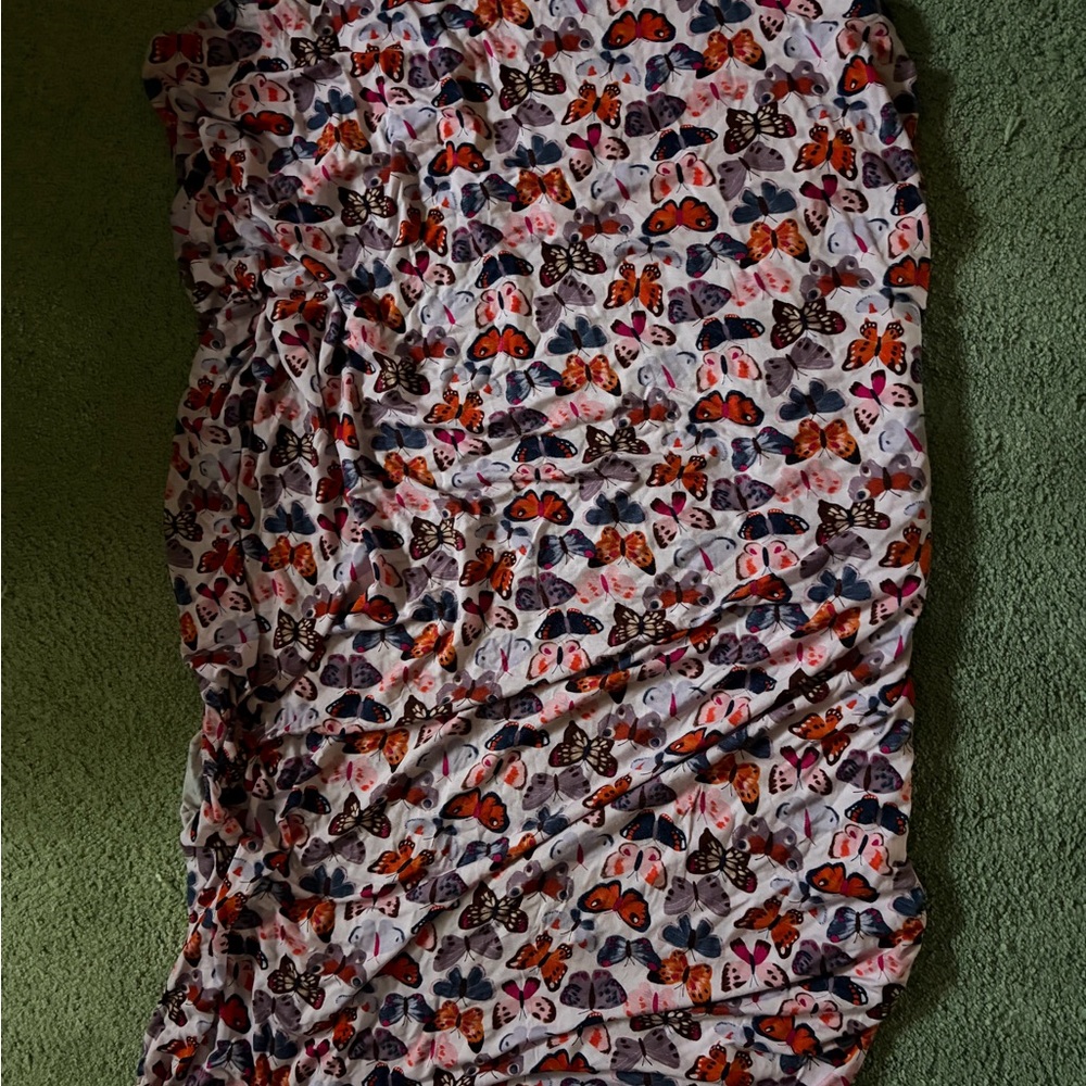 Little Sleepies Butterfly Kisses Crib Sheet